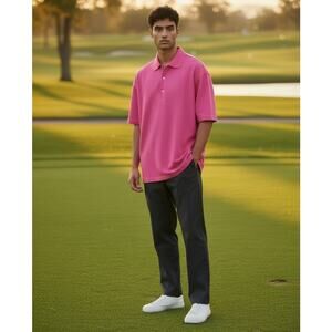 Fairway & Greene Tech Men’s Golf Polo XL Pink